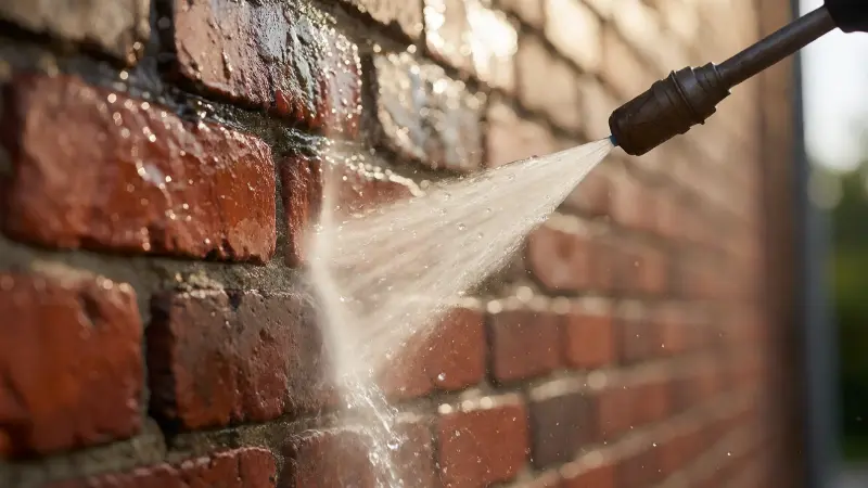 best way to clean old brick exterior