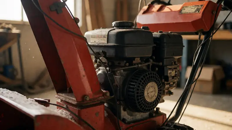 craftsman snowblower leaking gas