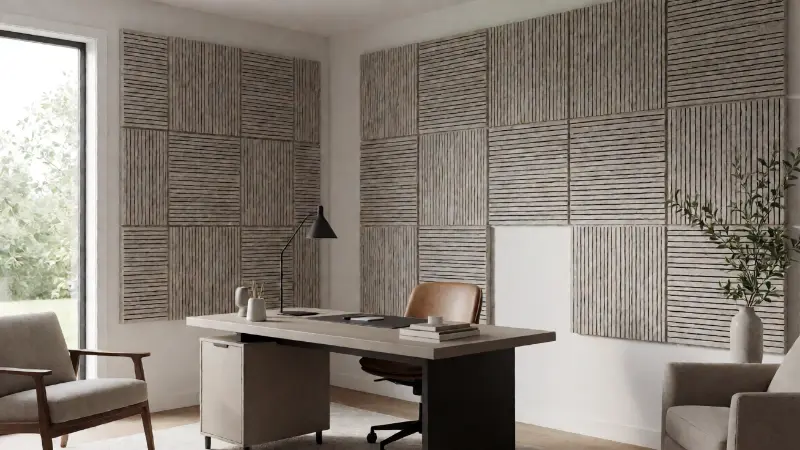 DIY Acoustic Panel Installation for a Home Office