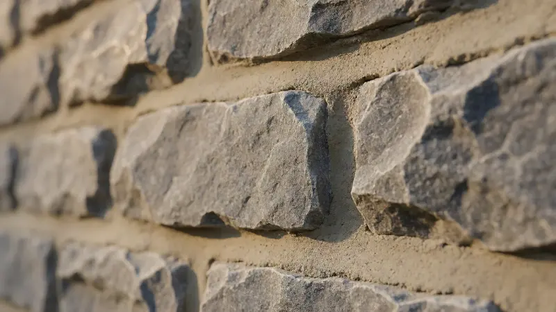mortar not sticking to stone