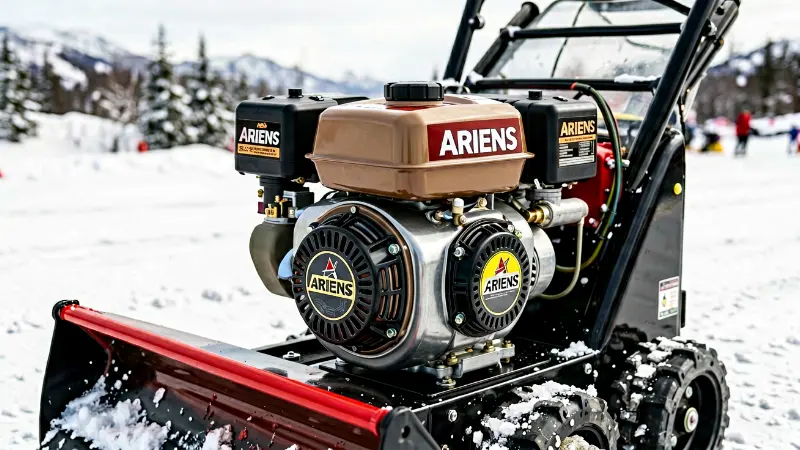Ariens EFI snowblower engine with electronic fuel injection components