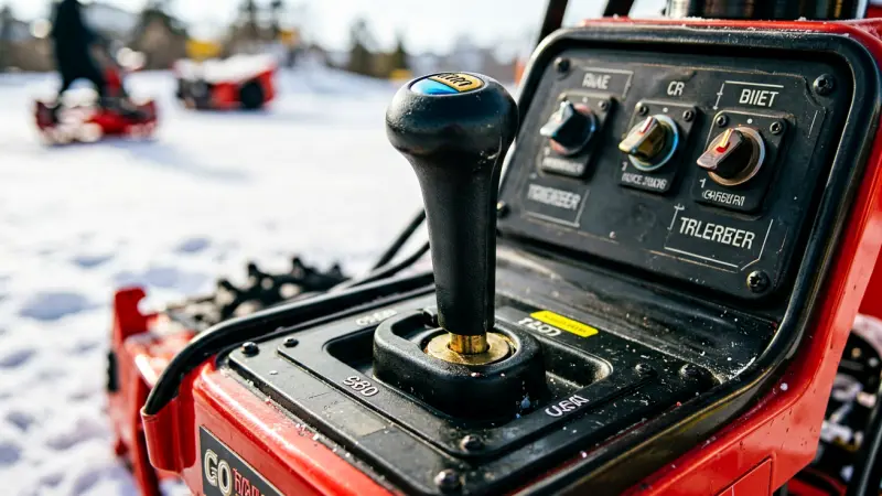 Craftsman snowblower choke lever in position on control panel