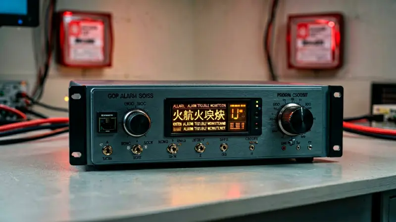 Electronic receiver module for fire alarm trouble monitoring