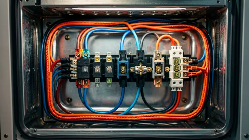 Furnace wiring connections with reversed polarity