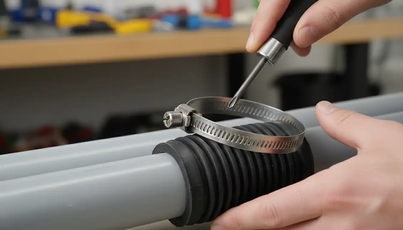 Installing the Rubber Coupling