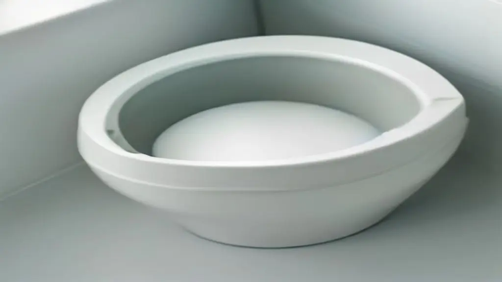 A close-up view of a 3.5 inch PVC toilet flange ready for installation on a bathroom floor