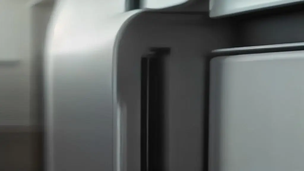 Close-up of a stainless steel kitchen oven exhaust vent